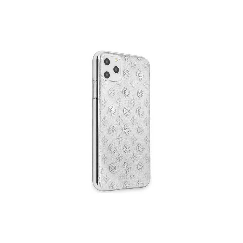 Hurtownia GSM - Etui Guess GUHCN65TPESI Apple iPhone 11 Pro Max srebrny/silver hard case 4G Peony Glitter - GUE438SLV - {ean13} - Hurt