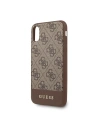 Hurtownia GSM - Etui Guess GUHCPXG4GLBR Apple iPhone X/XS brązowy/brown hard case 4G Stripe Collection - GUE439BR - {ean13} - Hurt