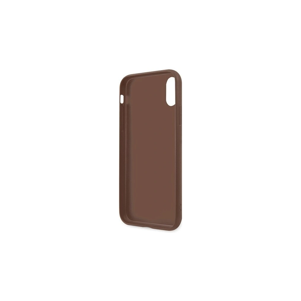 Hurtownia GSM - Etui Guess GUHCPXG4GLBR Apple iPhone X/XS brązowy/brown hard case 4G Stripe Collection - GUE439BR - {ean13} - Hurt