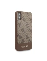 Hurtownia GSM - Etui Guess GUHCPXG4GLBR Apple iPhone X/XS brązowy/brown hard case 4G Stripe Collection - GUE439BR - {ean13} - Hurt