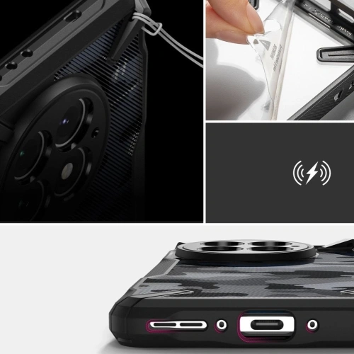 Etui Ringke Fusion-X OnePlus 13 Camo Black