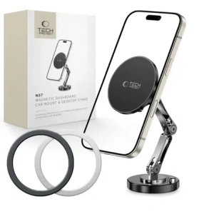 Hurtownia GSM - Uchwyt Tech-Protect N57 Magnetic MagSafe Dashboard Car Mount & Desktop Phone Stand Černý - THP3636 - {ean13} - Hurt