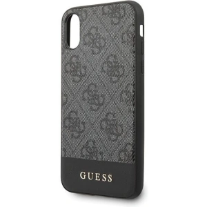 Hurtownia GSM - Etui Guess GUHCPXG4GLGR Apple iPhone X/XS szary/grey hard case 4G Stripe Collection - GUE440GRY - {ean13} - Hurt