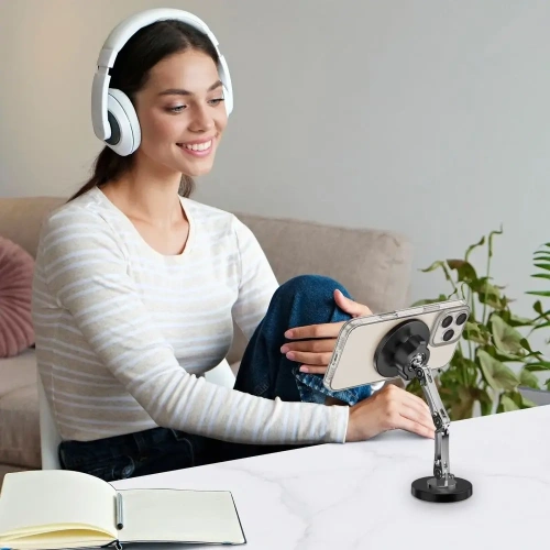 Uchwyt Tech-Protect N57 Magnetic MagSafe Dashboard Car Mount & Desktop Phone Stand Black