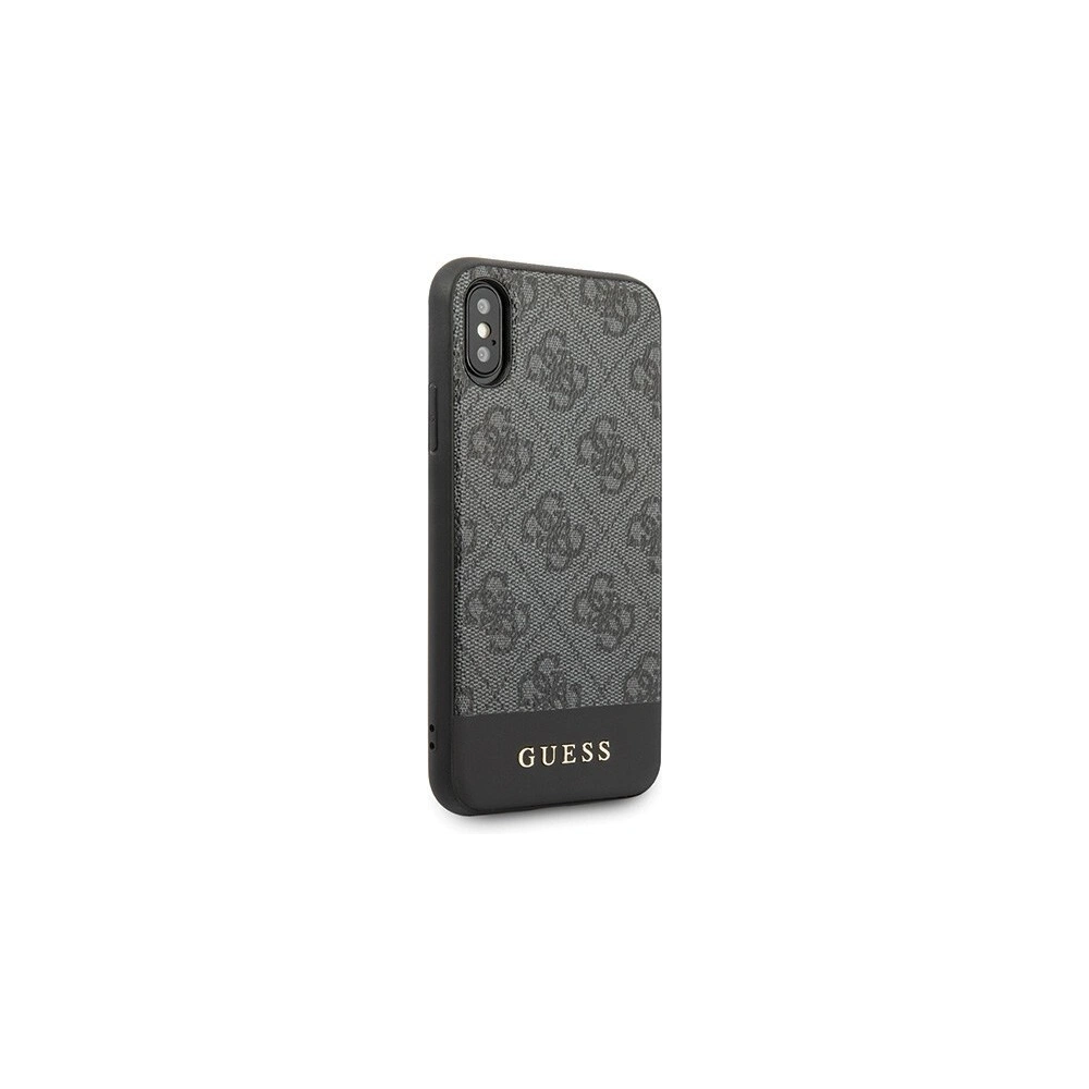 Hurtownia GSM - Etui Guess GUHCPXG4GLGR Apple iPhone X/XS szary/grey hard case 4G Stripe Collection - GUE440GRY - {ean13} - Hurt