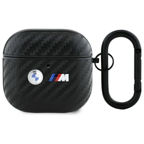 Etui BMW BMA4WMPUCA2 Apple AirPods 4 cover Carbon Double Metal Logo czarny/black