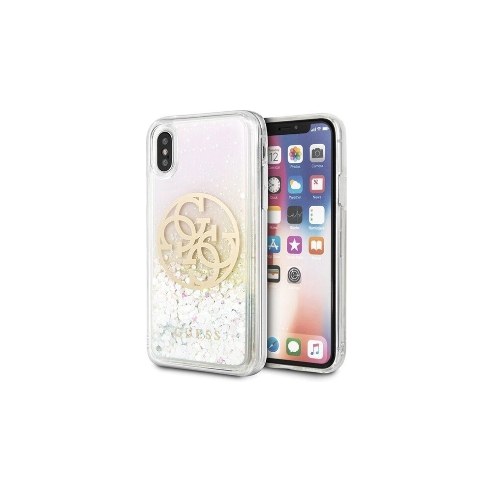 Hurtownia GSM - Etui Guess GUHCPXLGIRGP Apple iPhone X/XS hard case Gradient Liquid Glitter Circle Logo - GUE441 - {ean13} - Hurt