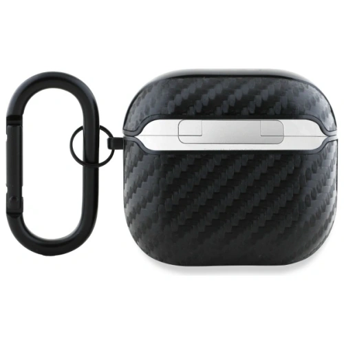 Etui BMW BMA4WMPUCA2 Apple AirPods 4 cover Carbon Double Metal Logo czarny/black