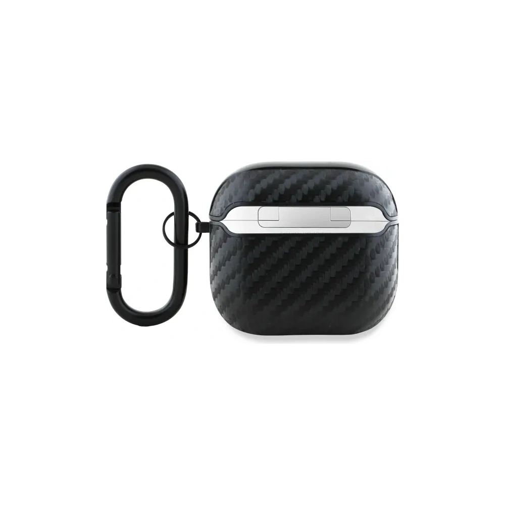 Hurtownia GSM - Etui BMW BMA4WMPUCA2 Apple AirPods 4 kryt Carbon Double Metal Logo černý/black - BMW797 - {ean13} - Hurt