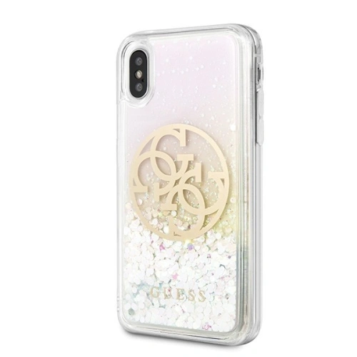 Etui Guess GUHCPXLGIRGP Apple iPhone X/XS hard case Gradient Liquid Glitter Circle Logo