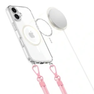 Hurtownia GSM - Etui Tech-Protect Flexair Chain MagSafe Apple iPhone 16 Šedá & Růžová - THP3641 - {ean13} - Hurt