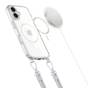 Hurtownia GSM - Etui Tech-Protect Flexair Chain MagSafe Apple iPhone 16 Šedá & Růžová - THP3641 - {ean13} - Hurt