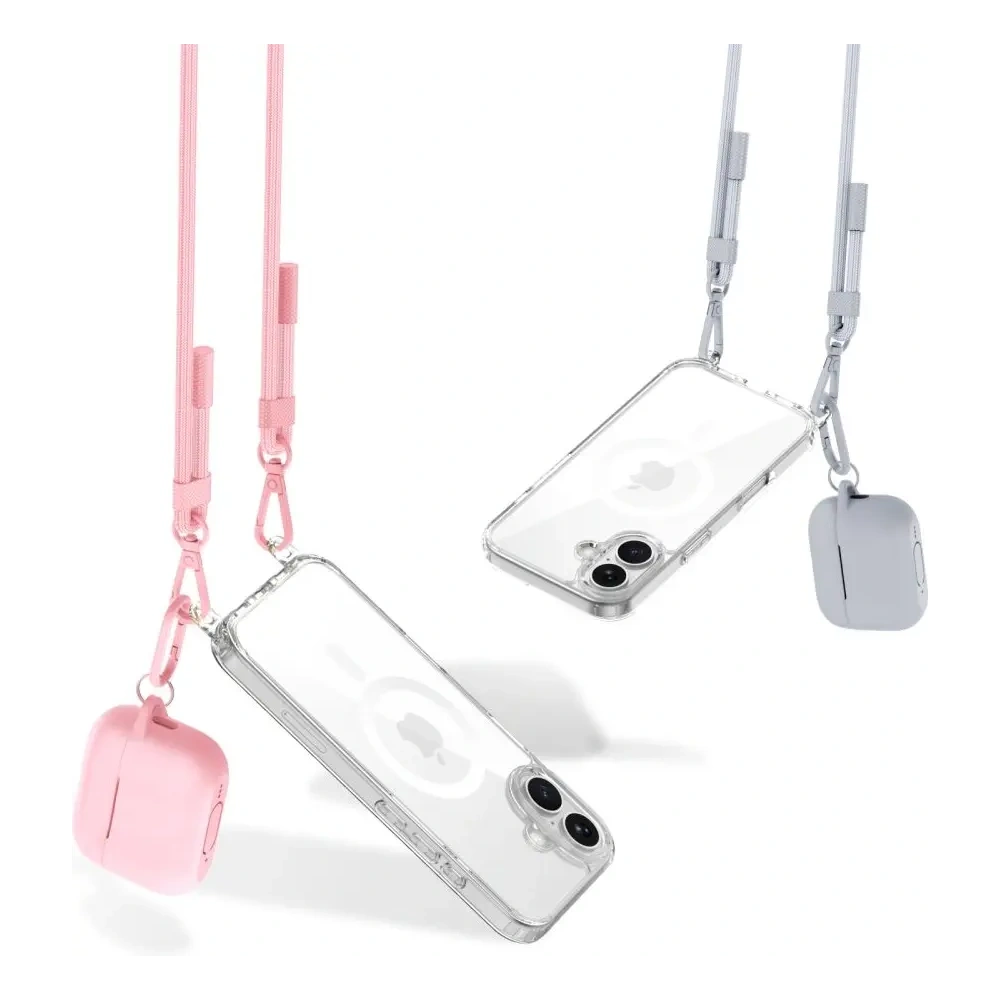 Hurtownia GSM - Tech-protect Flexair Chain Magsafe Iphone 16 Grey & Pink - THP3641 - {ean13} - Hurt