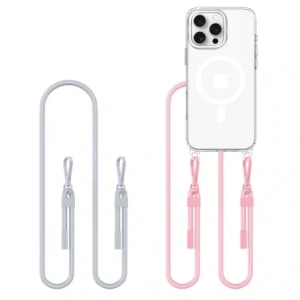 Hurtownia GSM - Etui Tech-Protect Flexair Chain MagSafe Apple iPhone 16 Pro Šedá & Růžová - THP3642 - {ean13} - Hurt