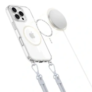 Hurtownia GSM - Etui Tech-Protect Flexair Chain MagSafe Apple iPhone 16 Pro Šedá & Růžová - THP3642 - {ean13} - Hurt