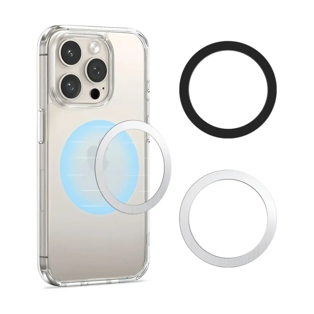 Wholesale Tech-Protect MMP-110 2in1 Magnetic MagSafe Ring Silver & Black - THP3646 - {ean13} - Hurt