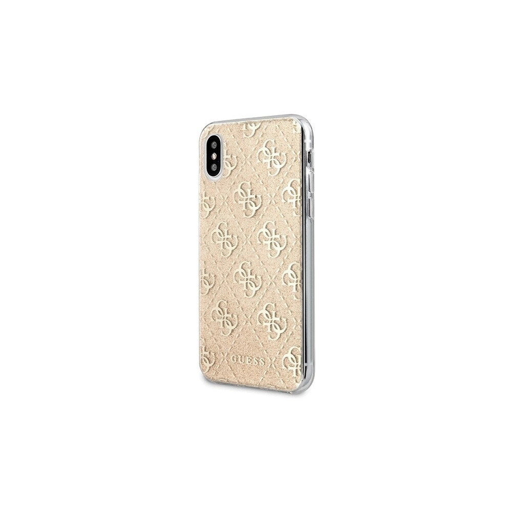 Hurtownia GSM - Etui Guess GUHCPXPCU4GLGO Apple iPhone X/XS złoty/gold hard case 4G Glitter - GUE442GLD - {ean13} - Hurt