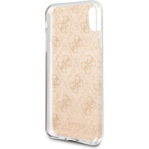 Hurtownia GSM - Etui Guess GUHCPXPCU4GLGO Apple iPhone X/XS złoty/gold hard case 4G Glitter - GUE442GLD - {ean13} - Hurt