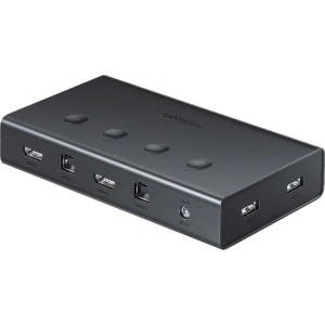 Hurtownia GSM - [OUTLET] KVM-Switch UGREEN CM293 4xHDMI (weiblich) 4xUSB (weiblich) 4xUSB-B (weiblich) schwarz - OT-825 - {ean13} - Hurt