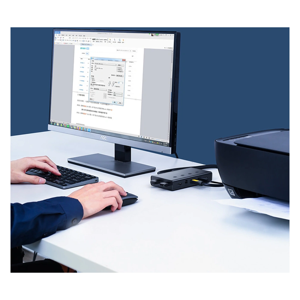 Hurtownia GSM - [OUTLET] Przełącznik KVM UGREEN CM293 4xHDMI (żeński) 4xUSB (żeński) 4xUSB-B (żeński) czarny - OT-825 - {ean13} - Hurt