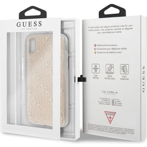 Wholesale Guess GUHCPXPCU4GLGO iPhone X/Xs gold hard case 4G Glitter - GUE442GLD - {ean13} - Hurt