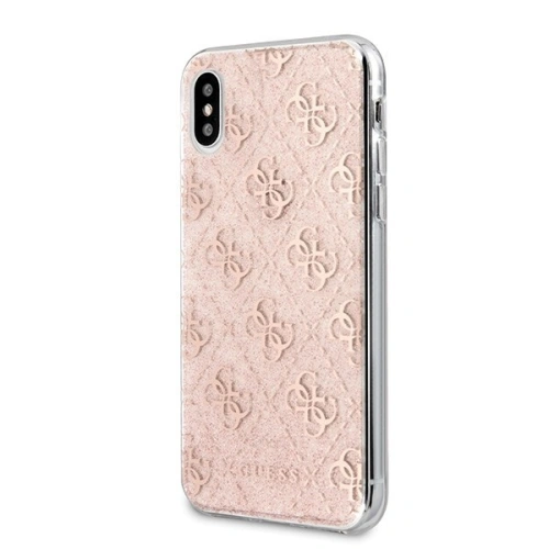 Etui Guess GUHCPXPCU4GLPI Apple iPhone X/XS różowy/pink hard case 4G Glitter