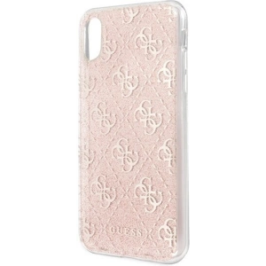 Hurtownia GSM - Etui Guess GUHCPXPCU4GLPI Apple iPhone X/XS różowy/pink hard case 4G Glitter - GUE443PNK - {ean13} - Hurt
