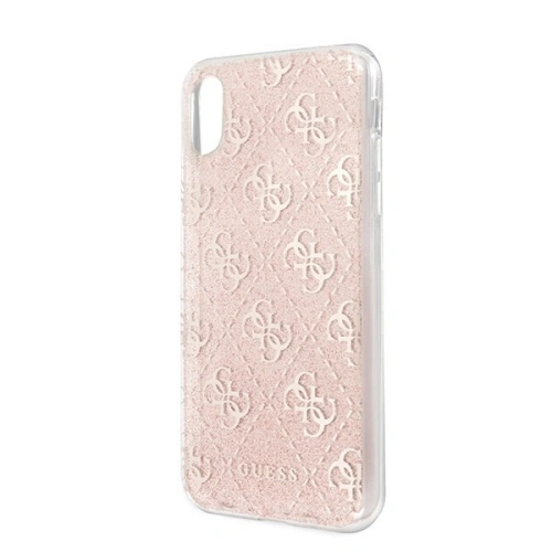 Etui Guess GUHCPXPCU4GLPI Apple iPhone X/XS różowy/pink hard case 4G Glitter