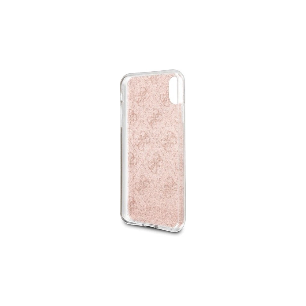 Hurtownia GSM - Etui Guess GUHCPXPCU4GLPI Apple iPhone X/XS różowy/pink hard case 4G Glitter - GUE443PNK - {ean13} - Hurt