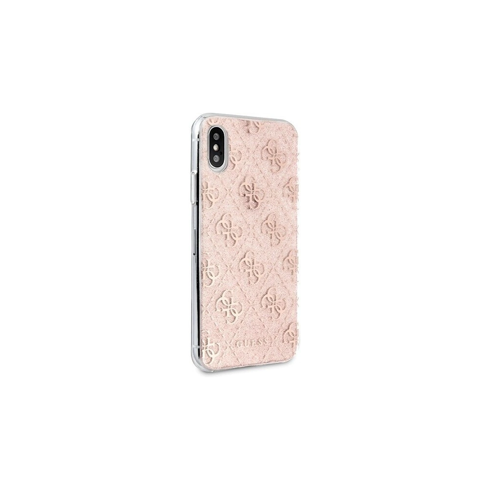 Hurtownia GSM - Etui Guess GUHCPXPCU4GLPI Apple iPhone X/XS różowy/pink hard case 4G Glitter - GUE443PNK - {ean13} - Hurt