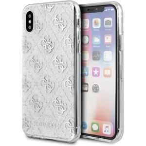 Hurtownia GSM - Etui Guess GUHCPXPCU4GLSI Apple iPhone X/XS srebrny/silver hard case 4G Glitter - GUE444SLV - {ean13} - Hurt