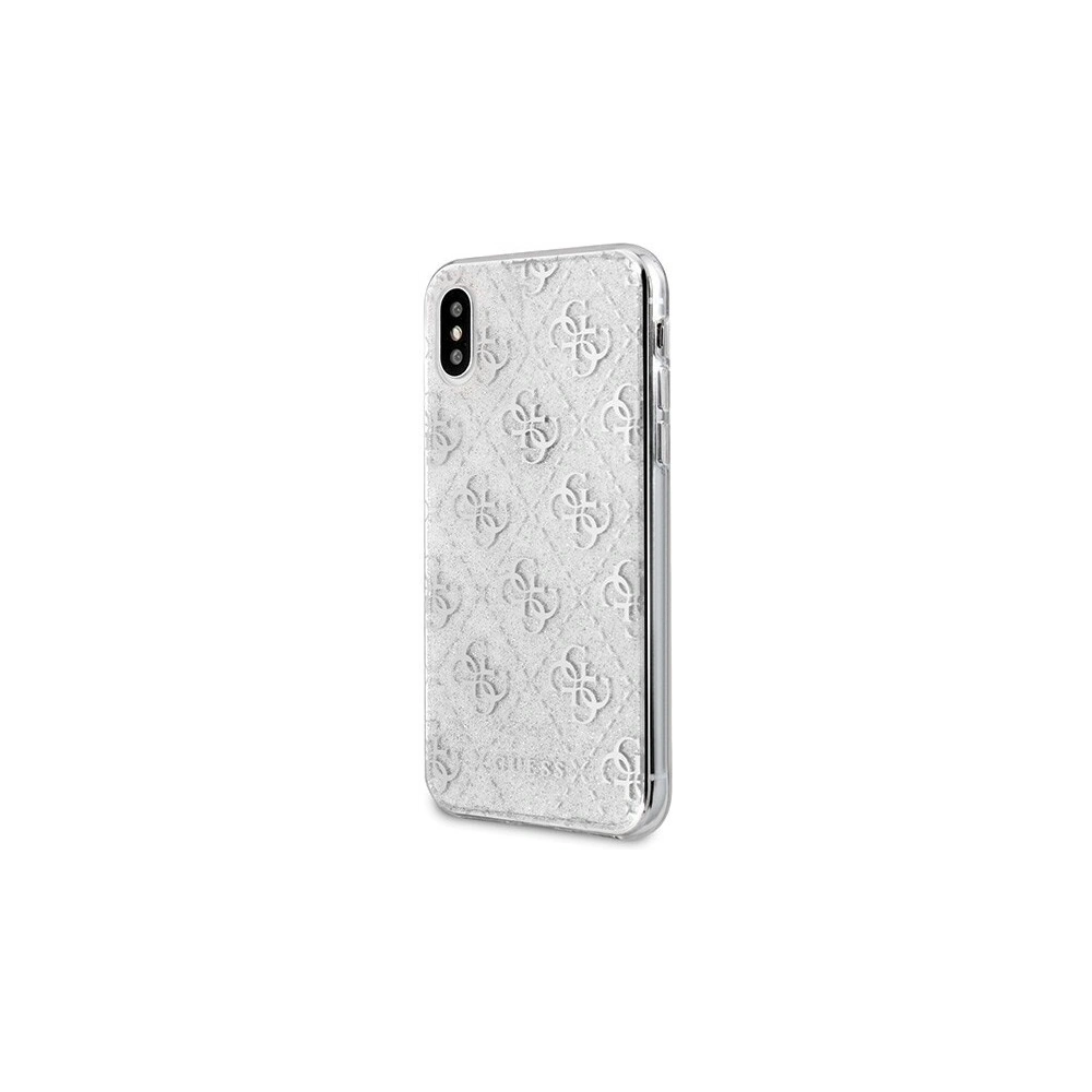 Hurtownia GSM - Etui Guess GUHCPXPCU4GLSI Apple iPhone X/XS silber/hard case 4G Glitter - GUE444SLV - {ean13} - Hurt
