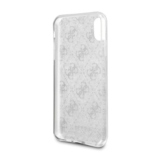 Etui Guess GUHCPXPCU4GLSI Apple iPhone X/XS srebrny/silver hard case 4G Glitter