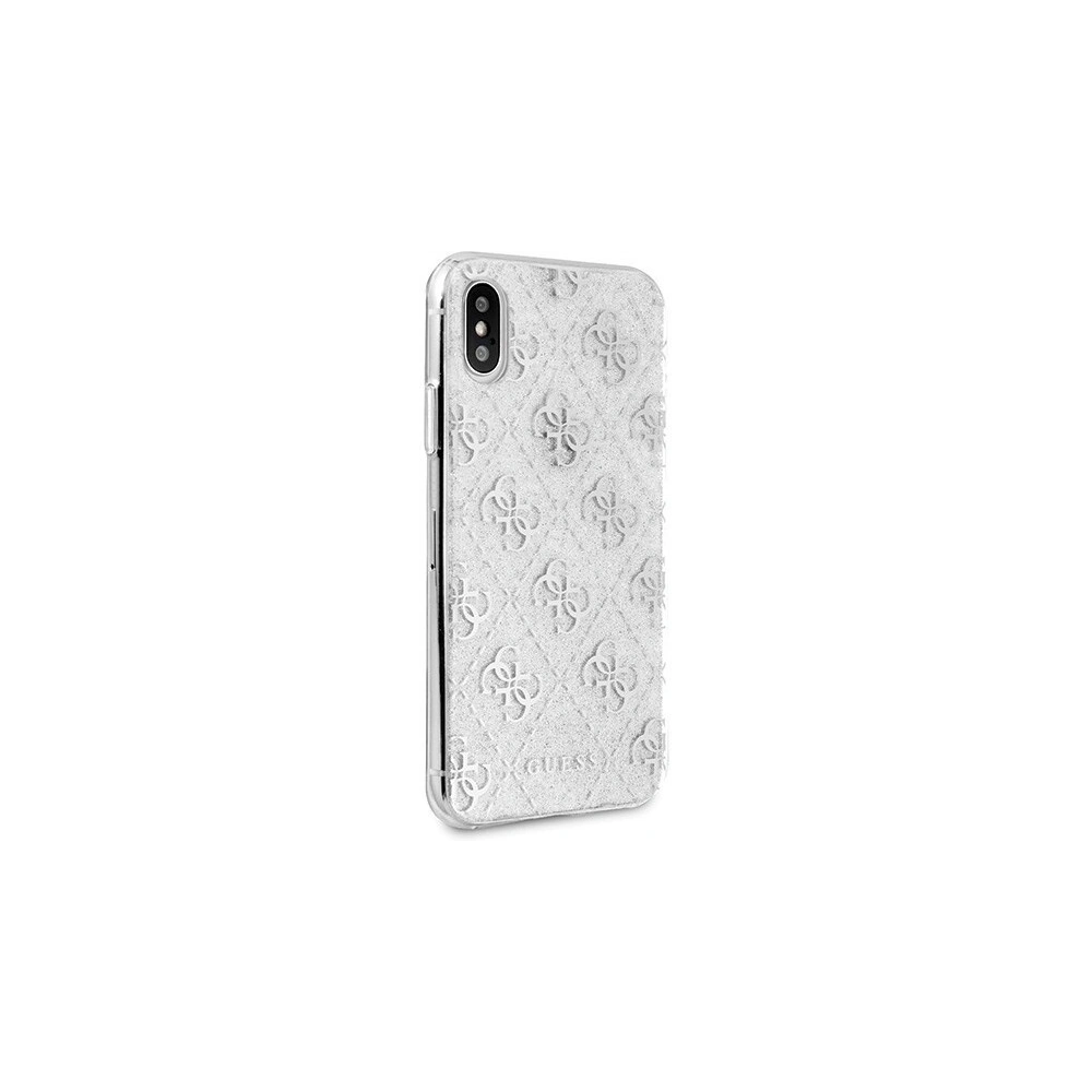 Hurtownia GSM - Etui Guess GUHCPXPCU4GLSI Apple iPhone X/XS silber/hard case 4G Glitter - GUE444SLV - {ean13} - Hurt