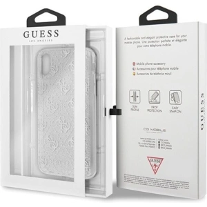 Hurtownia GSM - Etui Guess GUHCPXPCU4GLSI Apple iPhone X/XS srebrny/silver hard case 4G Glitter - GUE444SLV - {ean13} - Hurt