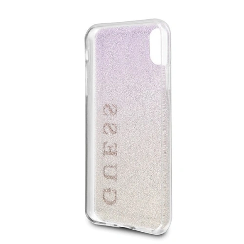 Etui Guess GUHCPXPCUGLGPI Apple iPhone X/XS różowo-złoty/gold pink hard case Gradient Glitter