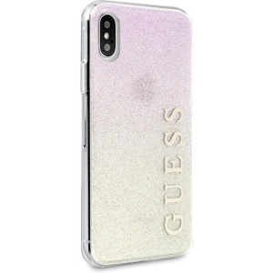 Hurtownia GSM - Etui Guess GUHCPXPCUGLGPI Apple iPhone X/XS różowo-złoty/gold pink hard case Gradient Glitter - GUE445GLDPNK - {ean13} - Hurt