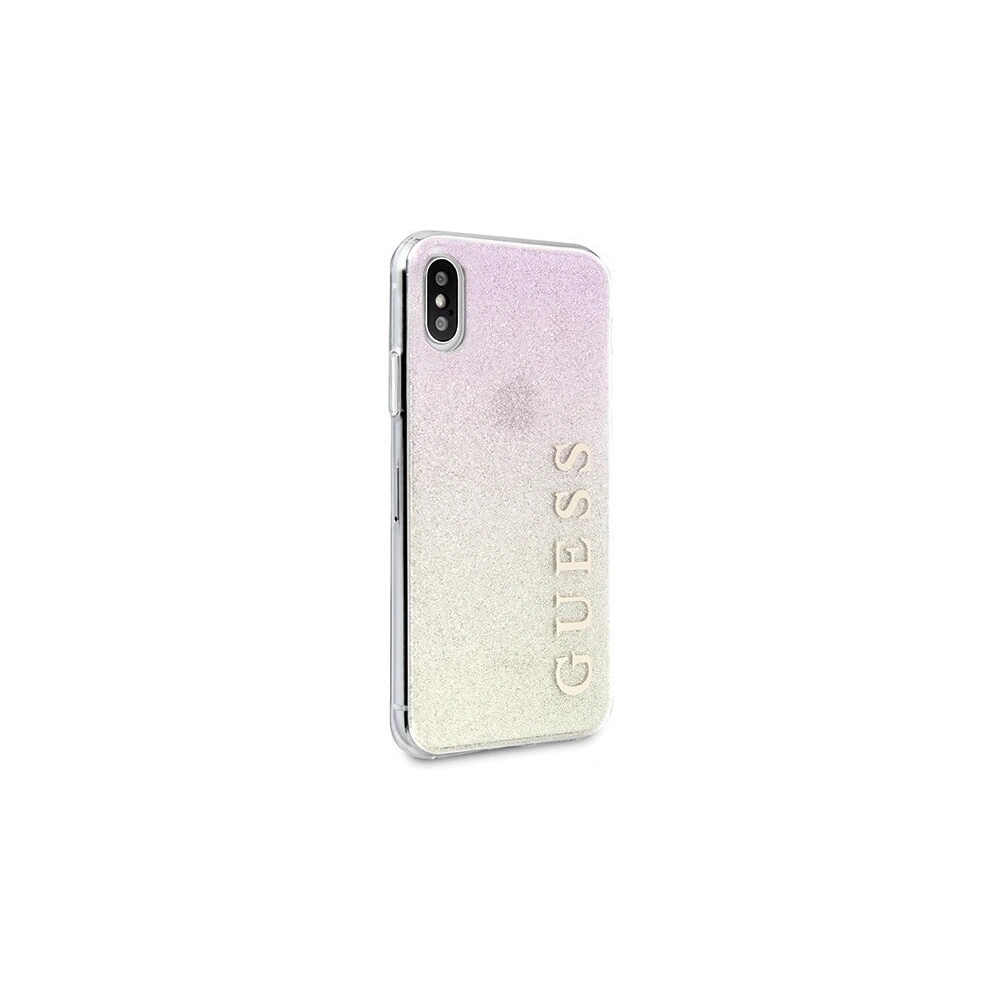 Hurtownia GSM - Etui Guess GUHCPXPCUGLGPI Apple iPhone X/XS różowo-złoty/gold pink hard case Gradient Glitter - GUE445GLDPNK - {ean13} - Hurt