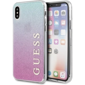 Hurtownia GSM - Etui Guess GUHCPXPCUGLPBL Apple iPhone X/XS różowo-niebieski/pink blue hard case Gradient Glitter - GUE446PNKBLU - {ean13} - Hurt