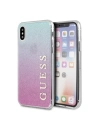 Etui Guess GUHCPXPCUGLPBL Apple iPhone X/XS różowo-niebieski/pink blue hard case Gradient Glitter