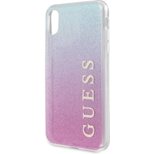 Hurtownia GSM - Etui Guess GUHCPXPCUGLPBL Apple iPhone X/XS różowo-niebieski/pink blue hard case Gradient Glitter - GUE446PNKBLU - {ean13} - Hurt