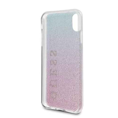 Etui Guess GUHCPXPCUGLPBL Apple iPhone X/XS różowo-niebieski/pink blue hard case Gradient Glitter