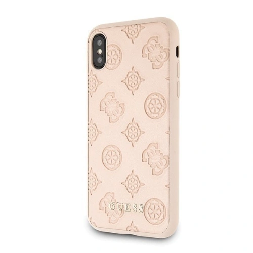 Etui Guess GUHCPXPELLP Apple iPhone X/XS latte hard case Peony Collection