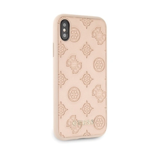 Etui Guess GUHCPXPELLP Apple iPhone X/XS latte hard case Peony Collection