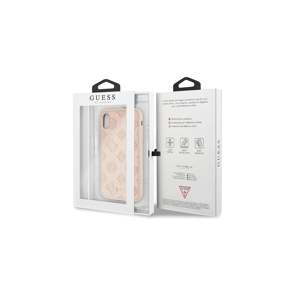 Hurtownia GSM - Etui Guess GUHCPXPELLP Apple iPhone X/XS latte hard case Peony Collection - GUE447LATT - {ean13} - Hurt