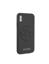 Hurtownia GSM - Etui Guess GUHCPXRSSASBK Apple iPhone X/XS czarny/black hard case Saffiano 4G Circle Logo - GUE448BLK - {ean13} - Hurt