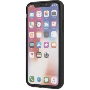 Hurtownia GSM - Etui Guess GUHCPXRSSASBK Apple iPhone X/XS czarny/black hard case Saffiano 4G Circle Logo - GUE448BLK - {ean13} - Hurt