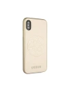 Hurtownia GSM - Etui Guess GUHCPXRSSASGO Apple iPhone X/XS złoty/gold hard case Saffiano 4G Circle Logo - GUE449GLD - {ean13} - Hurt