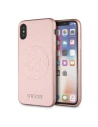 Hurtownia GSM - Etui Guess GUHCPXRSSASRG Apple iPhone X/XS różowo-złoty/rose gold hard case Saffiano 4G Circle Logo - GUE450RS - {ean13} - Hurt