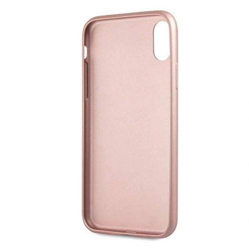 Etui Guess GUHCPXRSSASRG Apple iPhone X/XS różowo-złoty/rose gold hard case Saffiano 4G Circle Logo